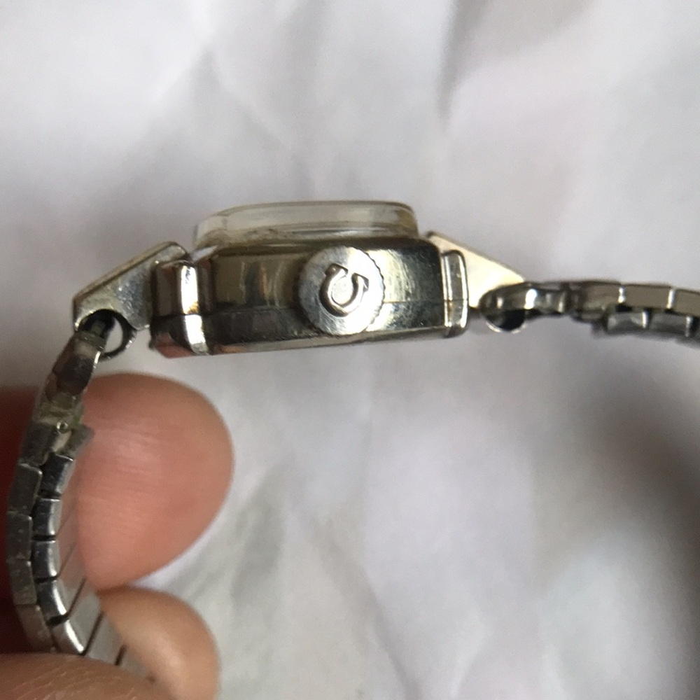 Authentic Omega Vintage 14K White GF Band Manualwind Cocktail Ladies Watch Runs! - Picture 9 of 11